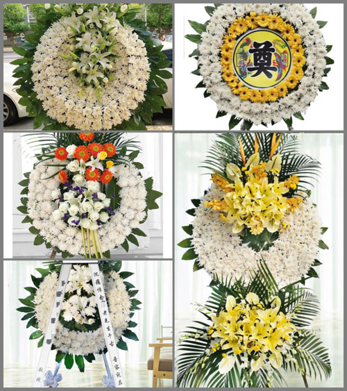 贵州六盘水盘县民主镇机密村花圈速递